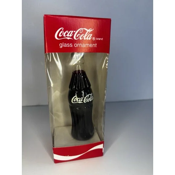 Vintage‎ European Style Coca Cola Bottle Glass Christmas Ornament - lot of 5 - Picture 10 of 12